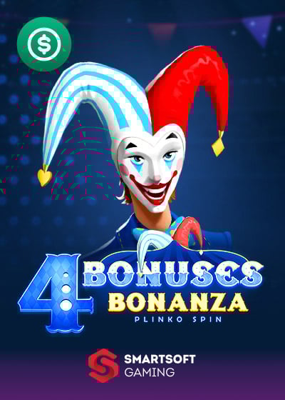 4 Bonuses Bonanza - Plinko Spin