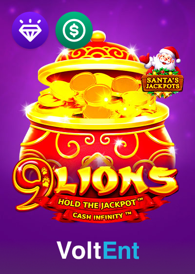 9 Lions Hold the Jackpot Santas Jackpots
